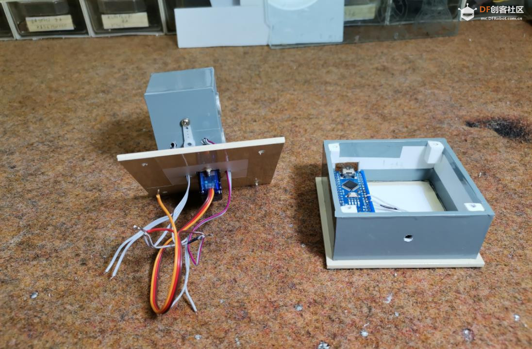 【Arduino 动手做】带有 2xHC-SR04 传感器的 360° Arduino 雷达图3