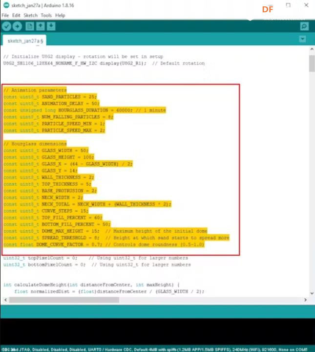 【Arduino 动手做】在 OLED 显示屏上 DIY ESP8266 动画沙漏图1