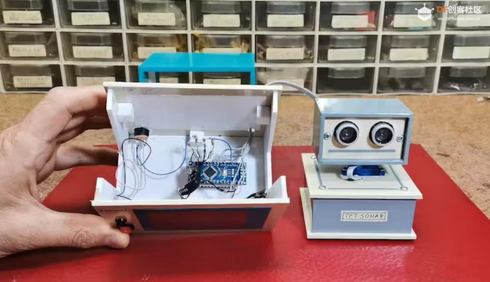 【Arduino 动手做】Arduino 超声波声纳：TFT显示屏上的雷达图4