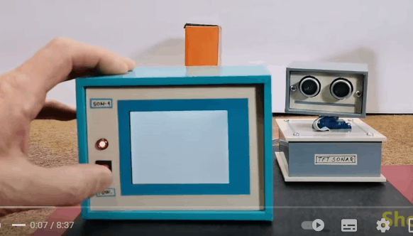【Arduino 动手做】Arduino 超声波声纳：TFT显示屏上的雷达图2