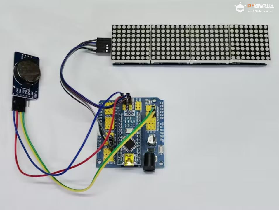 【Arduino 动手做】DIY Arduino全息矩阵时钟图3