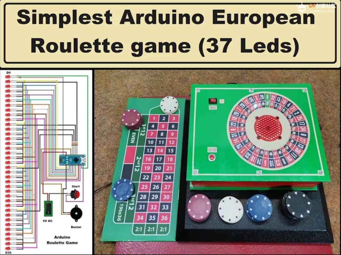 【Arduino 动手做】如何制作最简单的Arduino欧洲轮盘游戏图1