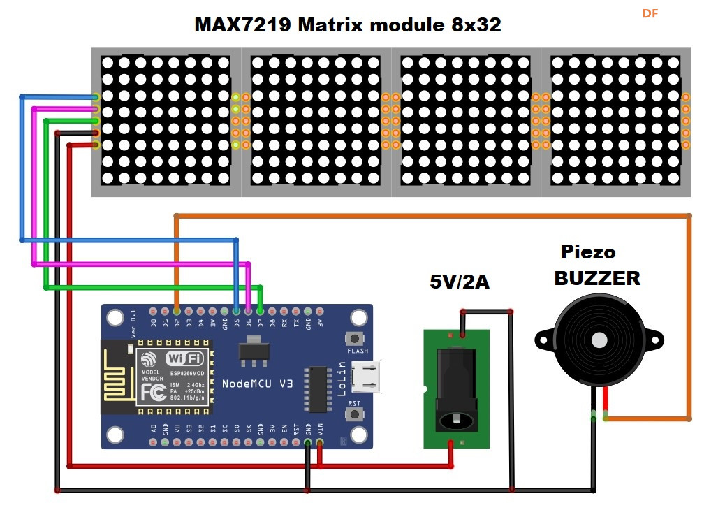 【Arduino 动手做】ESP8266 LED 矩阵时钟、天气、新闻图10