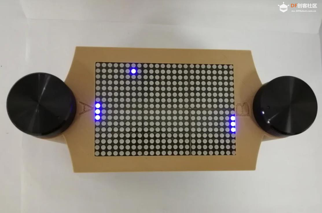 【Arduino 动手做】使用MAX7219在24x16矩阵上进行乒乓游戏图9