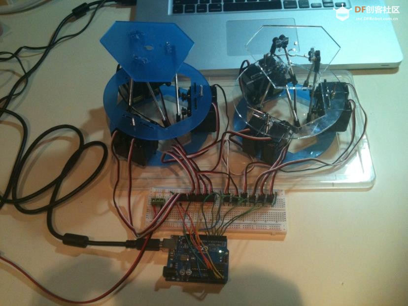 【Arduino 动手做】六舵机自平衡 Rotary Stewart 平台图5