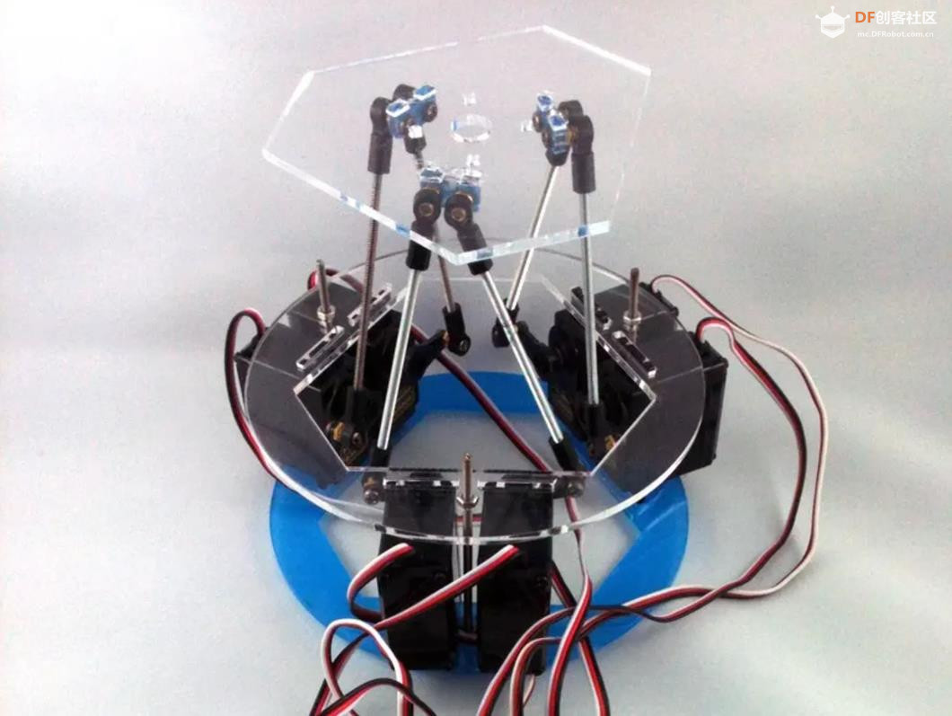 【Arduino 动手做】六舵机自平衡 Rotary Stewart 平台图3