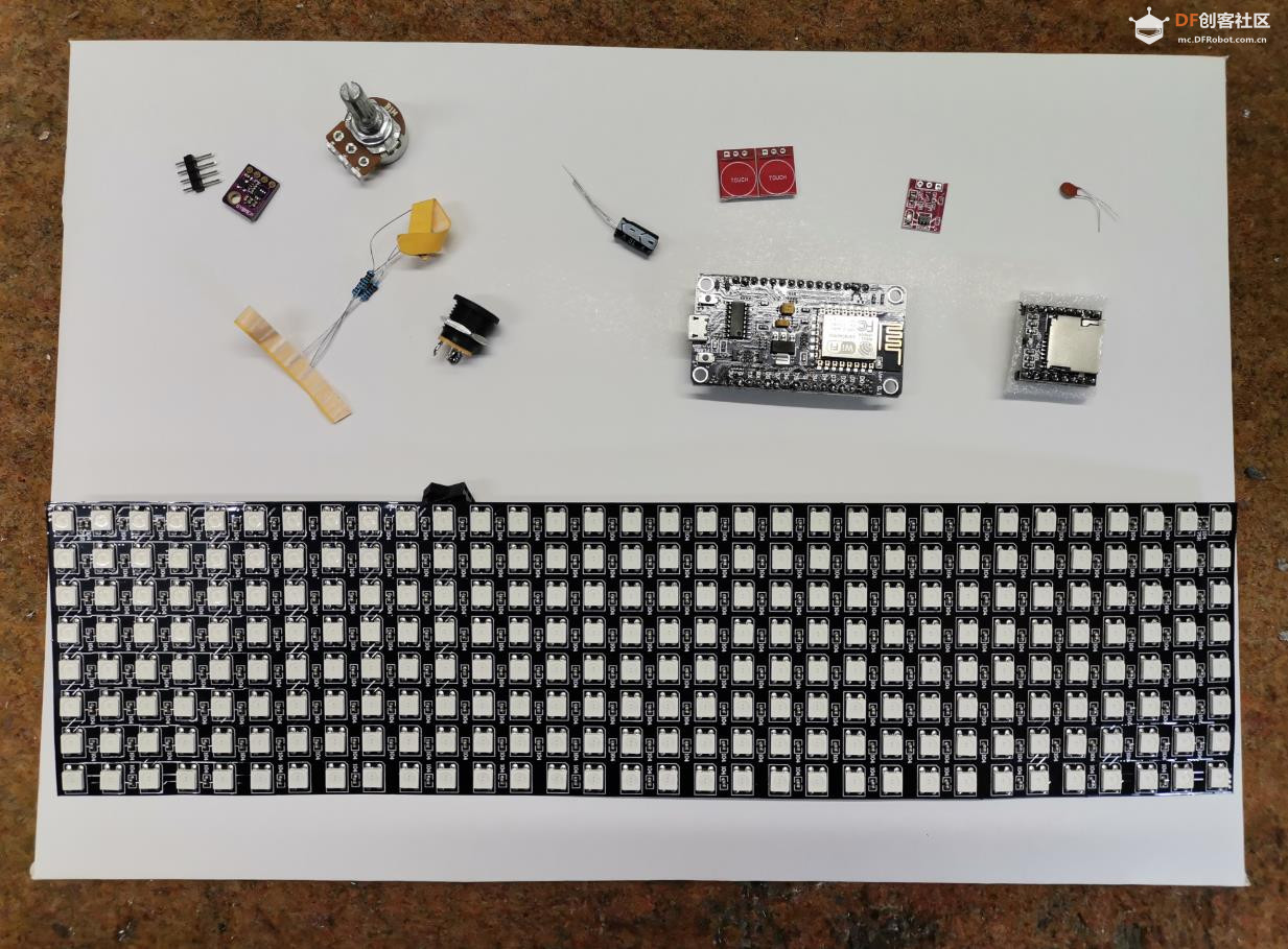 【Arduino 动手做】ESP2866 控制 8x32 矩阵 WS2812 LED图4