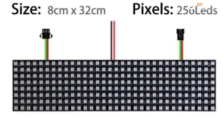 【Arduino 动手做】ESP2866 控制 8x32 矩阵 WS2812 LED图7