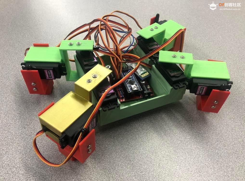 【Arduino 动手做】Arduino Nano 四足机器人图1