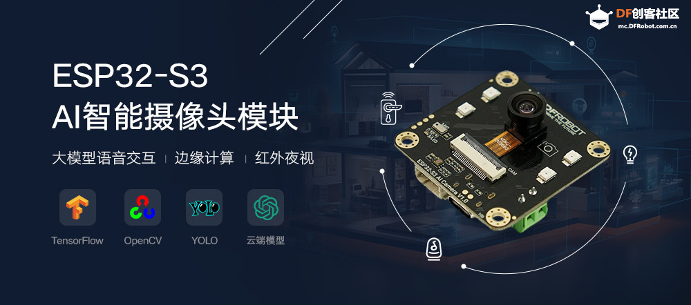 【测试报告合集】ESP32-S3 AI智能摄像头模块图1