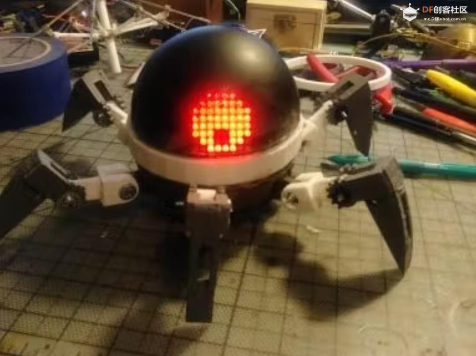 【Arduino 动手做】Anansi：一个很酷的蜘蛛状机器人图1