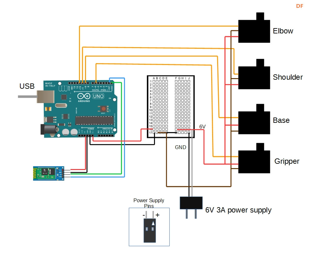 【Arduino 动手做】通过蓝牙控制 LittleArm Arduino 机器人图5