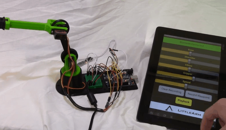 【Arduino 动手做】通过蓝牙控制 LittleArm Arduino 机器人图1