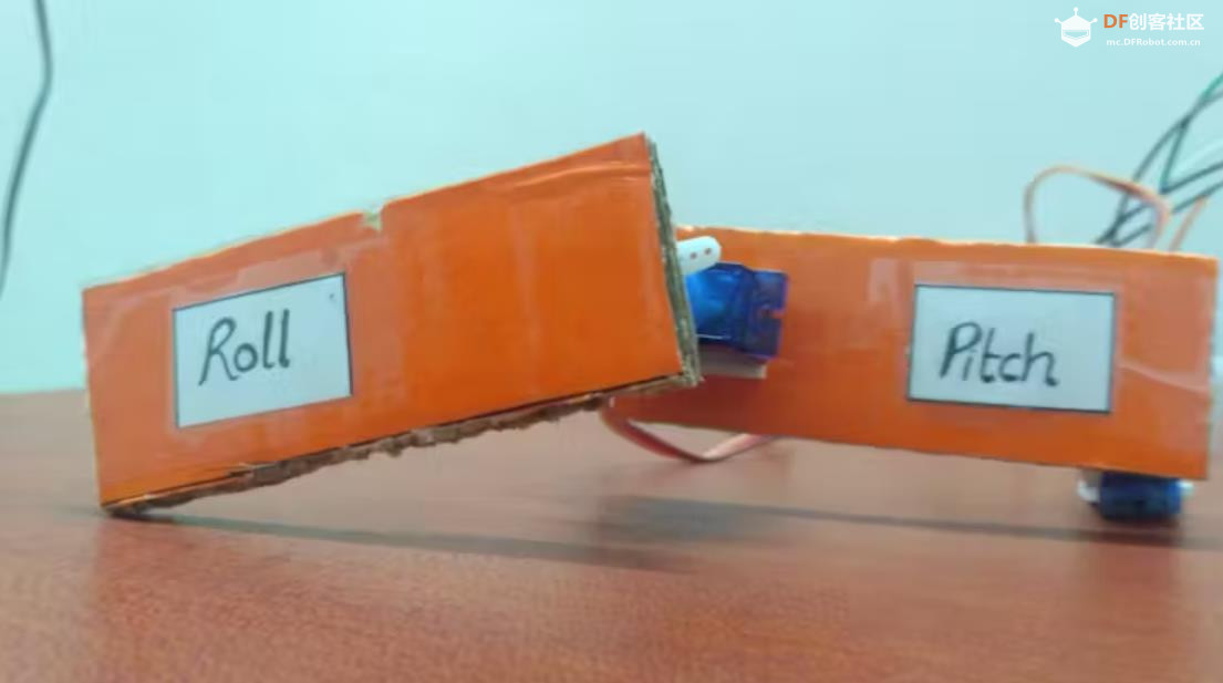 【Arduino 动手做】由 MPU-6050 控制的简单 2 轴伺服机械臂图7