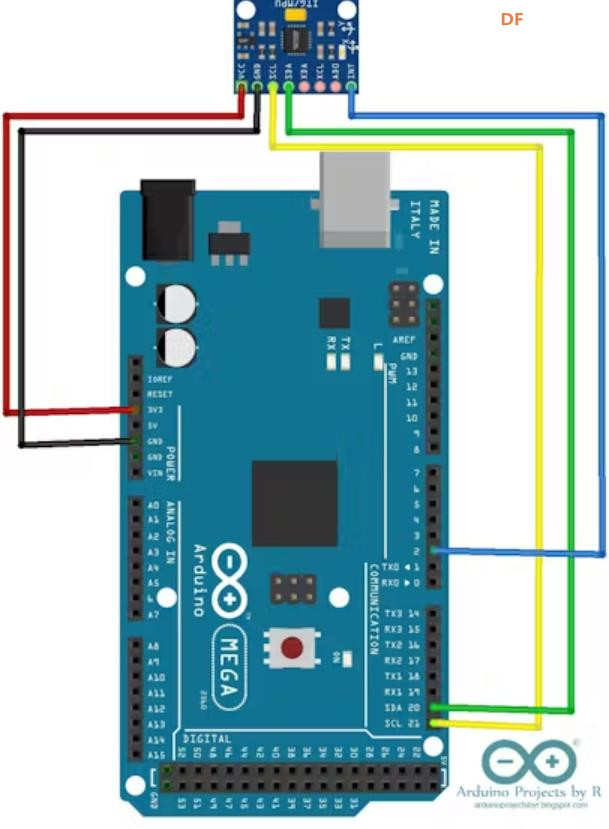 【Arduino 动手做】由 MPU-6050 控制的简单 2 轴伺服机械臂图4
