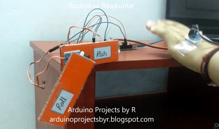 【Arduino 动手做】由 MPU-6050 控制的简单 2 轴伺服机械臂图2