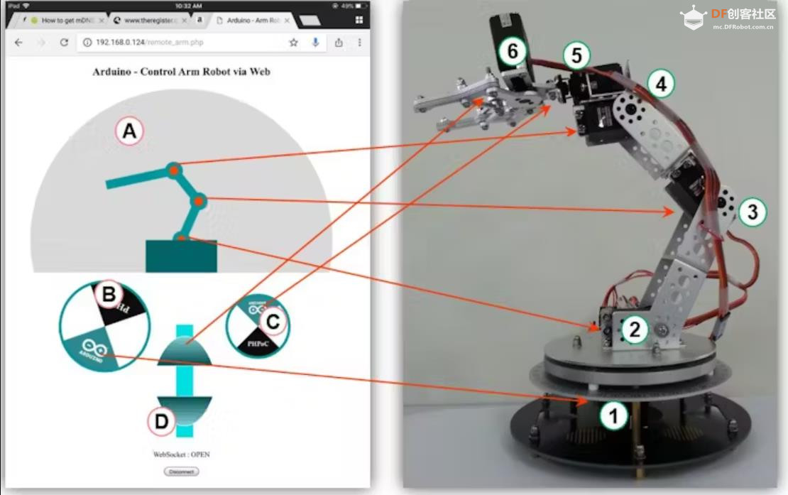【Arduino 动手做】Arduino - 通过 Web 控制 Arm 机器人图5