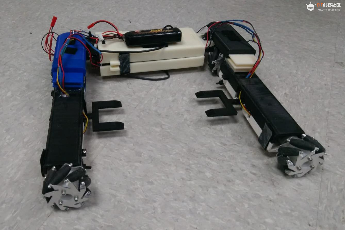 【Arduino 动手做】采用麦克纳姆轮的变形机器人图1