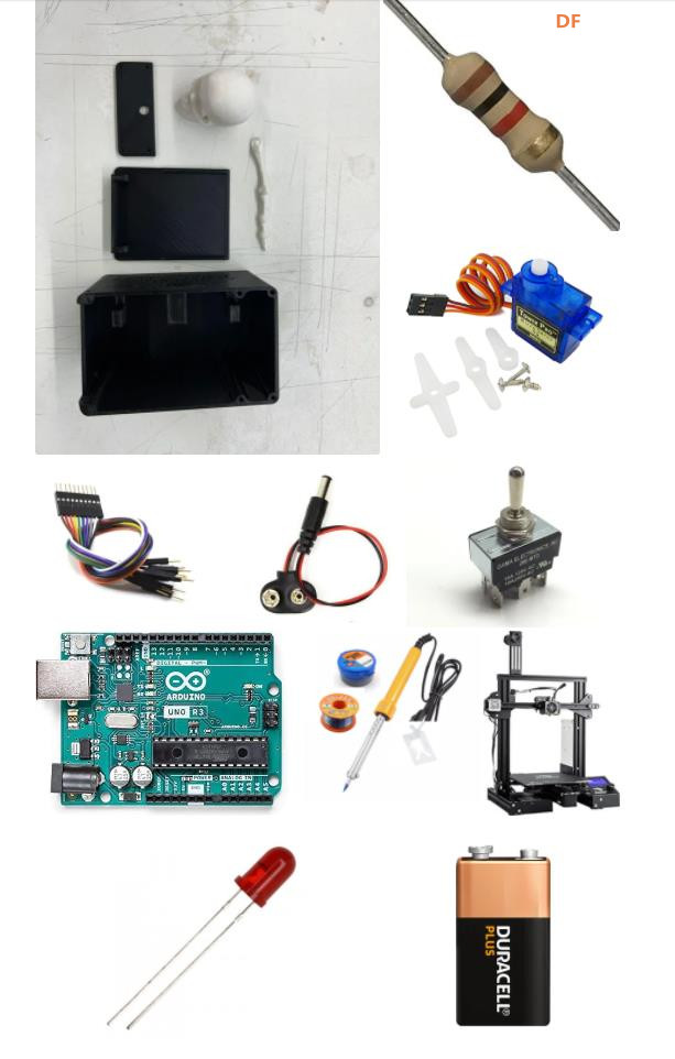 【Arduino 动手做】融入了万圣节主题的可怕无用盒子图3