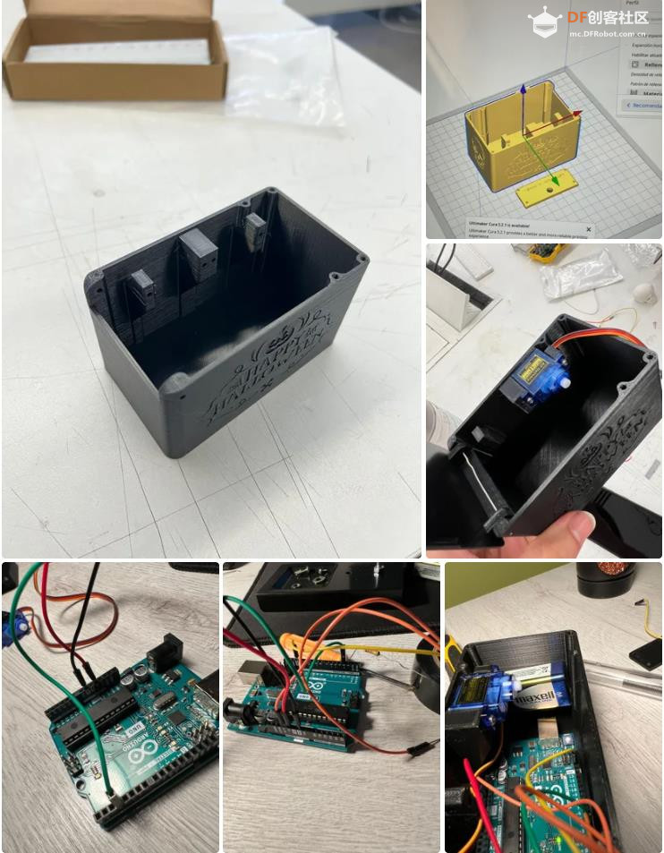 【Arduino 动手做】融入了万圣节主题的可怕无用盒子图5
