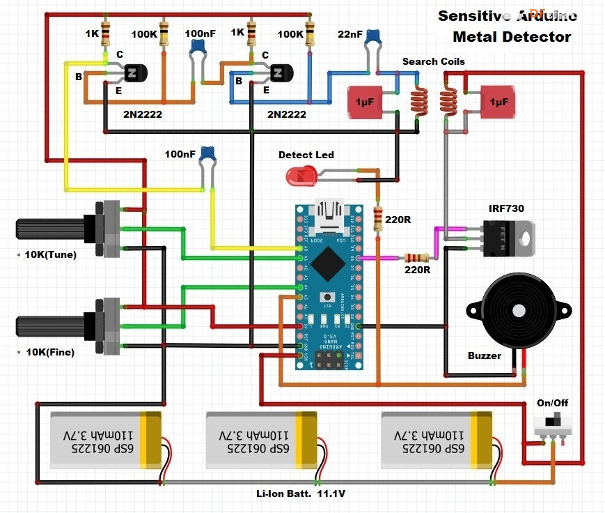 【Arduino 动手做】DIY 灵敏 Arduino IB 金属探测器图5