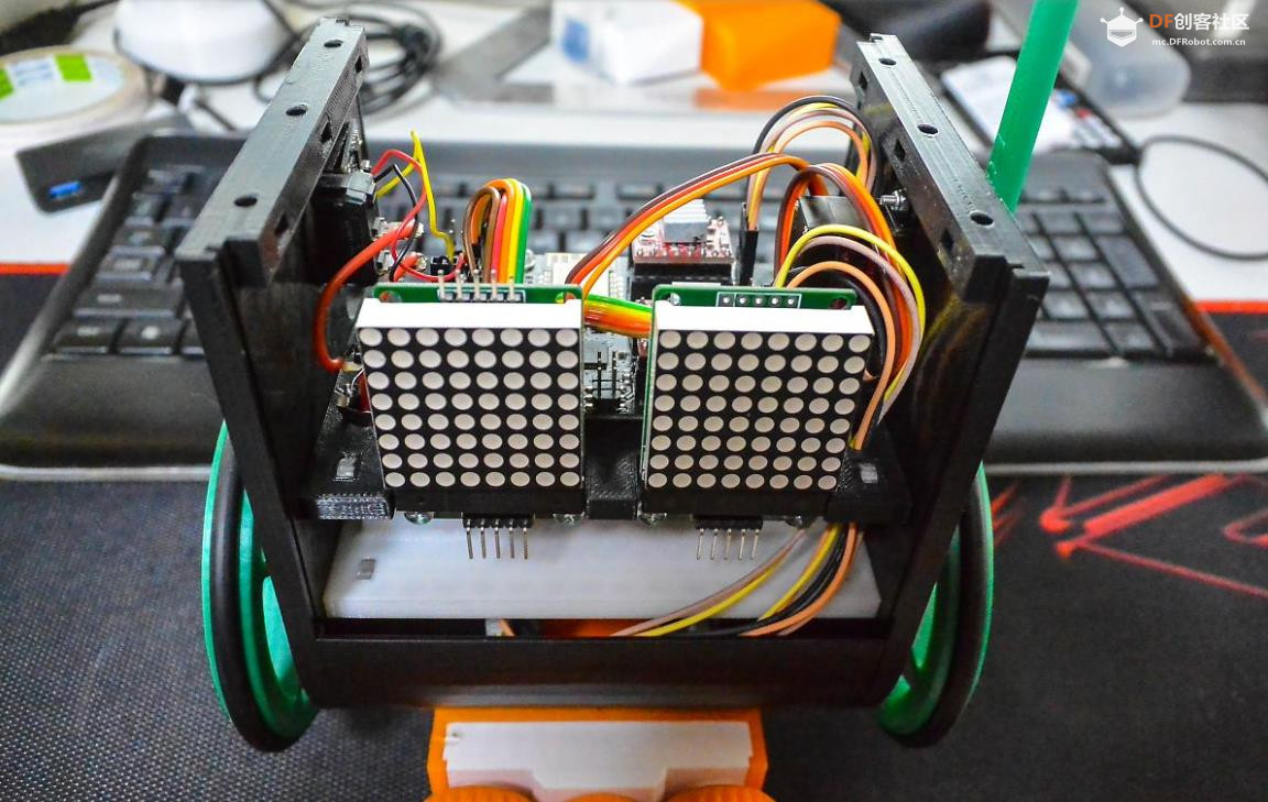 【Arduino 动手做】我在 B-Robot RC 上添加了点阵 LED 眼睛图4