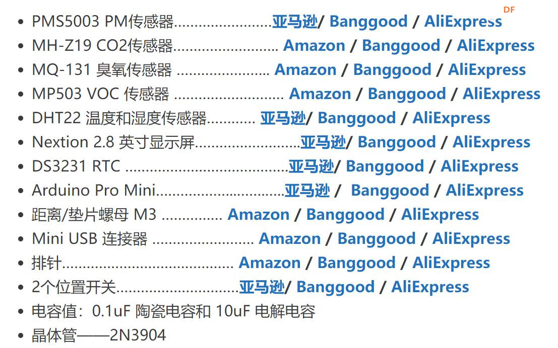 【Arduino 动手做】PM2.5、CO2、VOC、臭氧、温度和湿度仪表图3