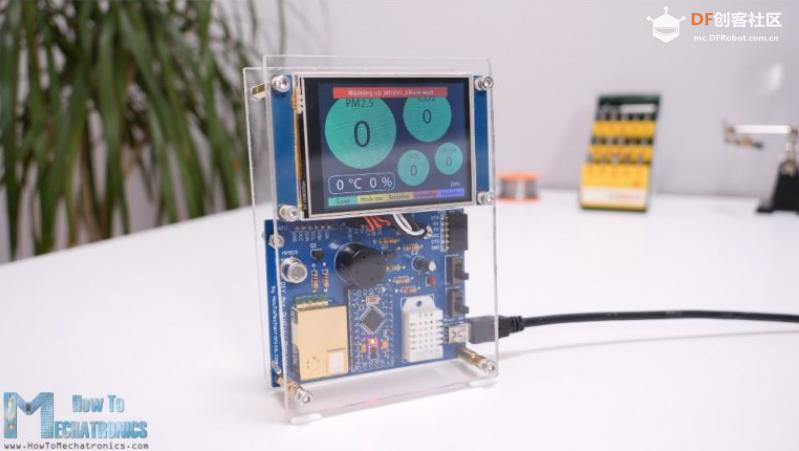 【Arduino 动手做】PM2.5、CO2、VOC、臭氧、温度和湿度仪表图3