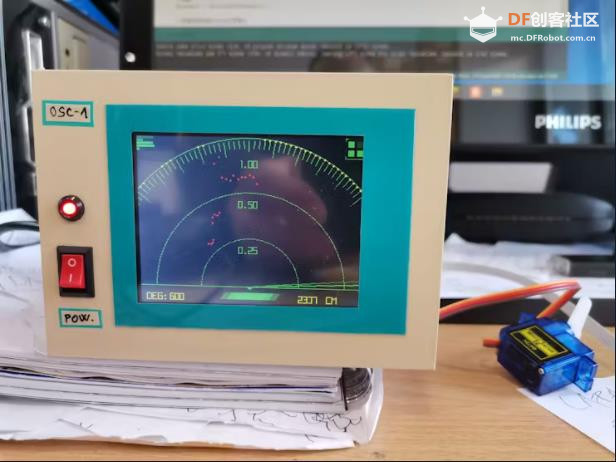 【Arduino 动手做】DIY 超声波声纳 - TFT 显示屏上的雷达图2
