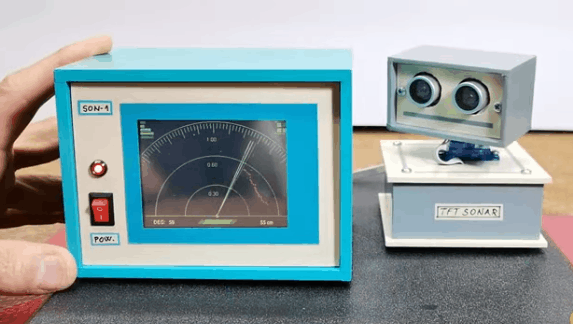 【Arduino 动手做】DIY 超声波声纳 - TFT 显示屏上的雷达图3