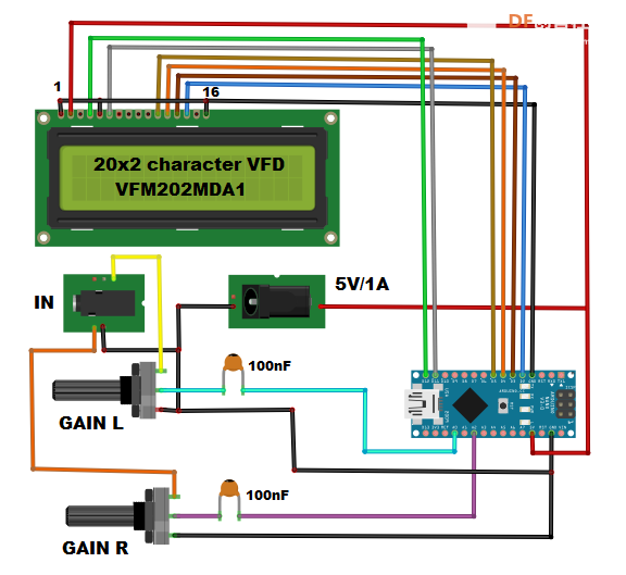 【Arduino 动手做】在 VFD 显示屏上 DIY  音频频谱分析仪图6
