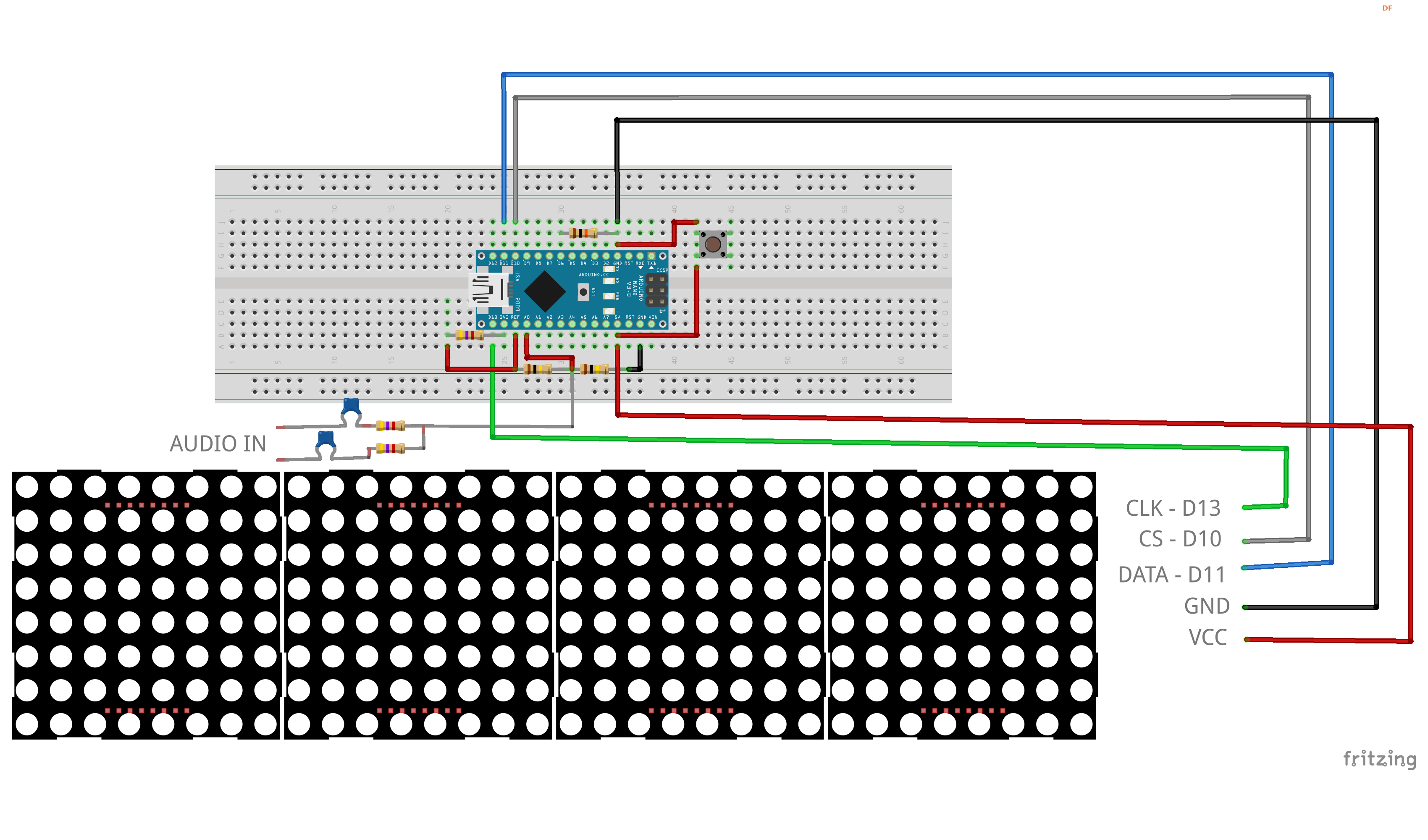 【Arduino 动手做】32（线性）/11（伪对数）频谱分析仪图3