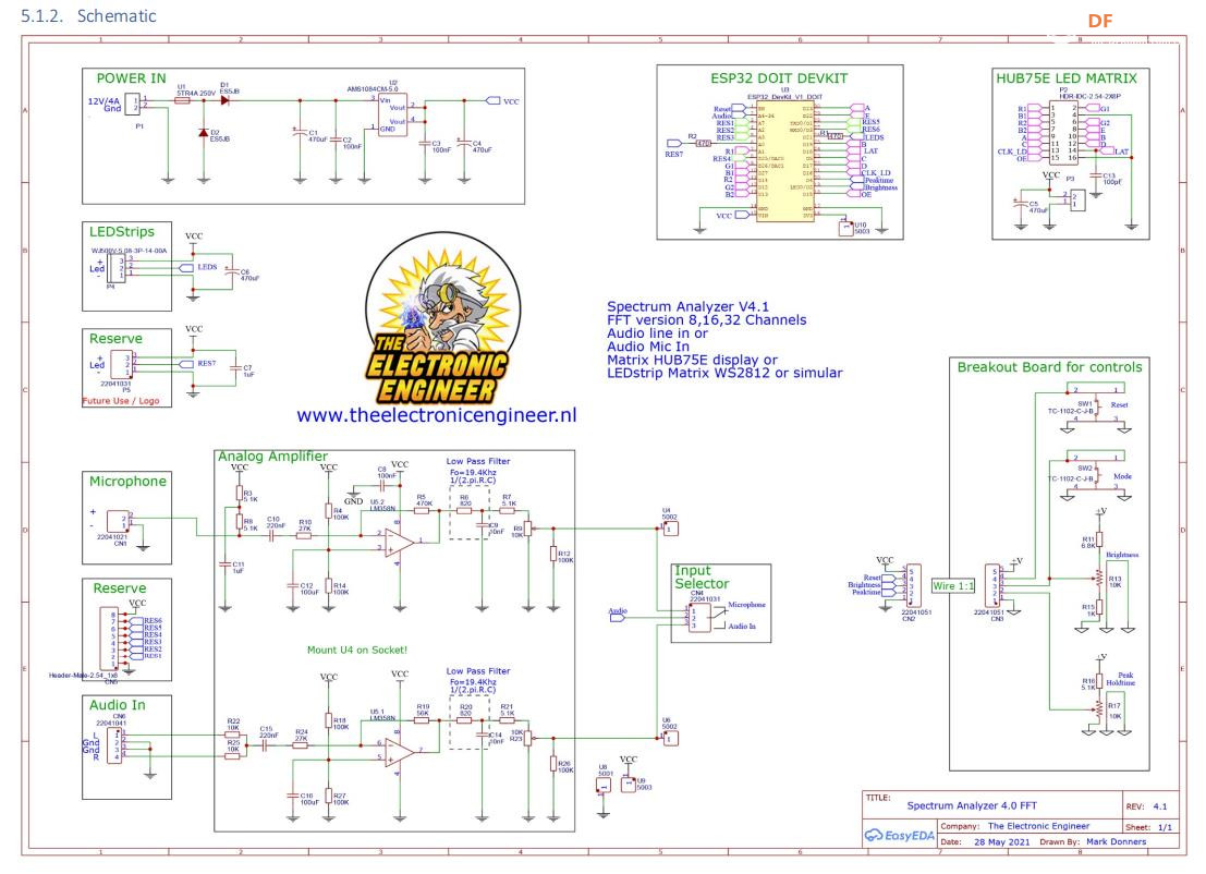 【Arduino 动手做】FFT 频谱分析仪 8-64 通道 ESP32 DIY图3
