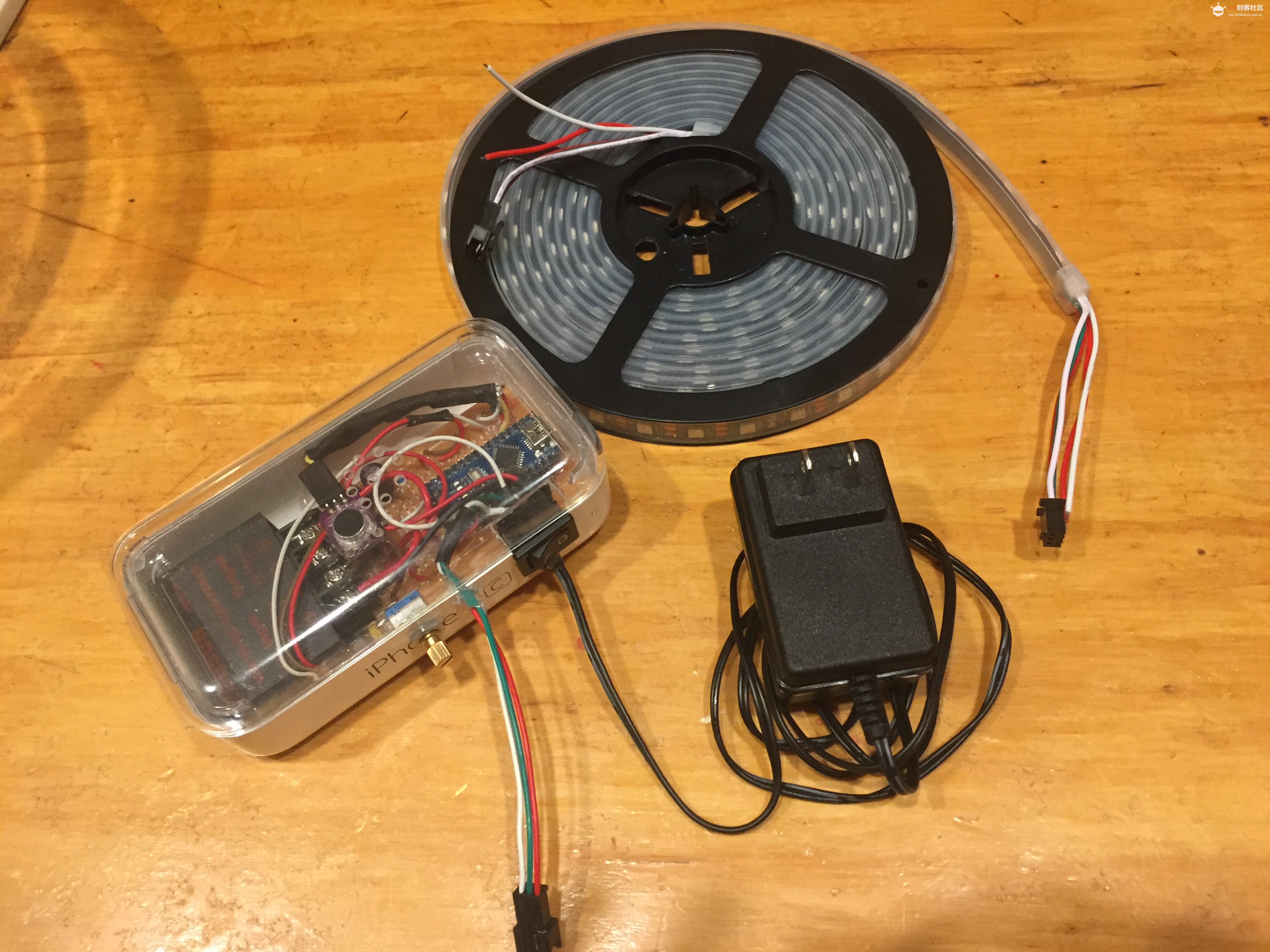 【Arduino 动手做】使用Max4466的音乐互动LED灯带图3