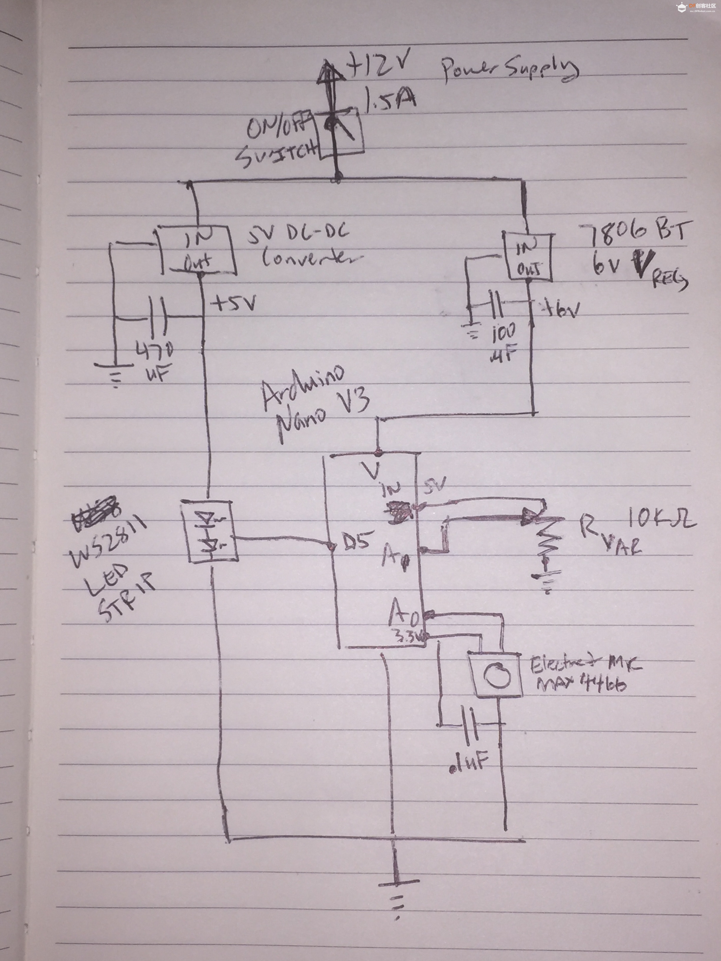 【Arduino 动手做】使用Max4466的音乐互动LED灯带图5