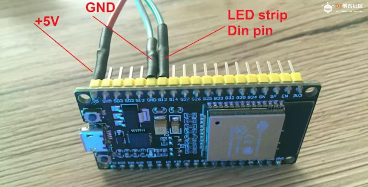 【Arduino 动手做】使用 ESP32 实现互联网控制的 LED 灯带图2