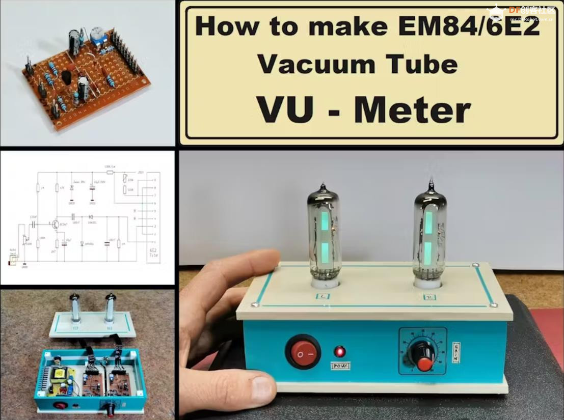 【Arduino 动手做】如何制作 EM84 （6E2） 真空管立体 VU 表图2