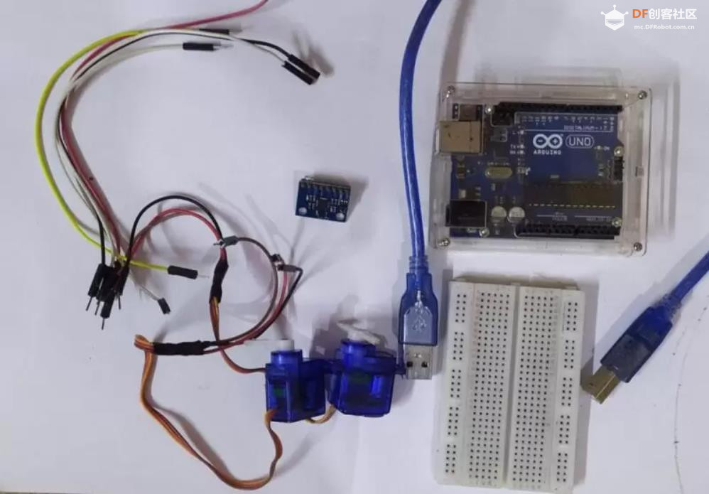 【Arduino 动手做】使用 Arduino 和 MPU 6050 的云台支架图3