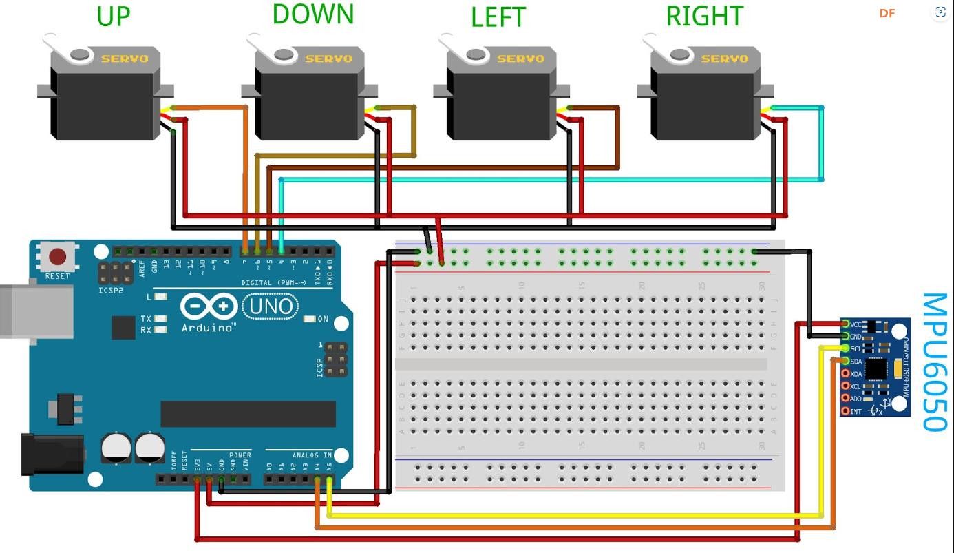 【Arduino 动手做】Arduino MPU6050传感器控制伺服电机图3