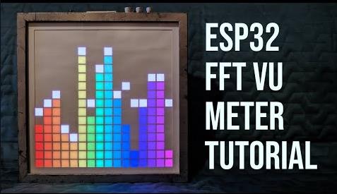 【Arduino 动手做】FastLED矩阵的ESP32频谱分析仪VU表图1