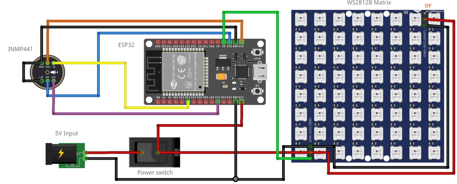 【Arduino 动手做】ESP32 带有 INMP441 的 WS2812B 矩阵图3