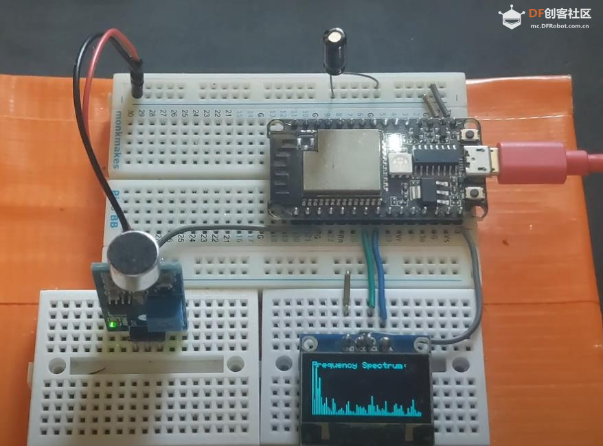 【Arduino 动手做】ESP32显示FFT波以识别音素、音符、节奏图1