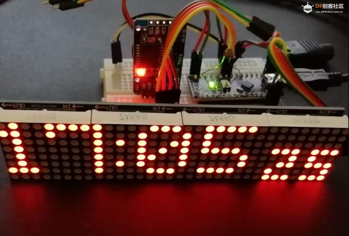 【Arduino 动手做】带 4x64 LED 矩阵的 Arduino Nano Clock （新...图1