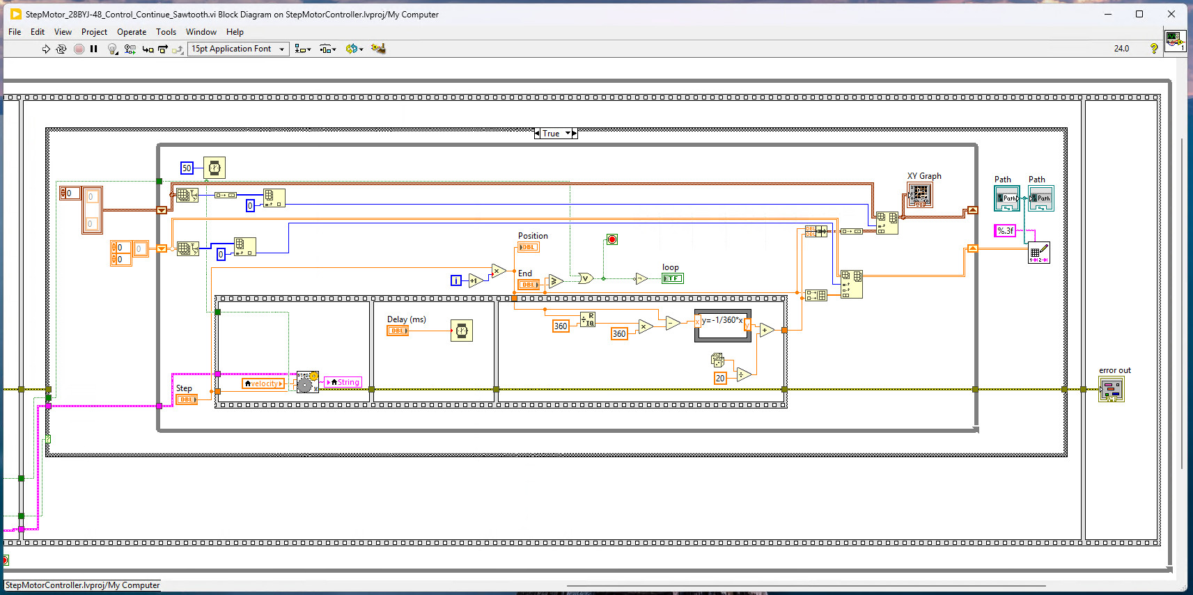 【LattePanda Mu 开发套件】步进电机的 LabVIEW 控制上位机图4