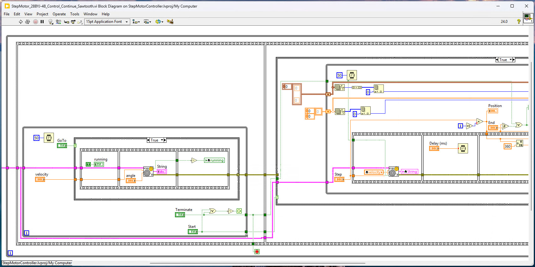 【LattePanda Mu 开发套件】步进电机的 LabVIEW 控制上位机图5