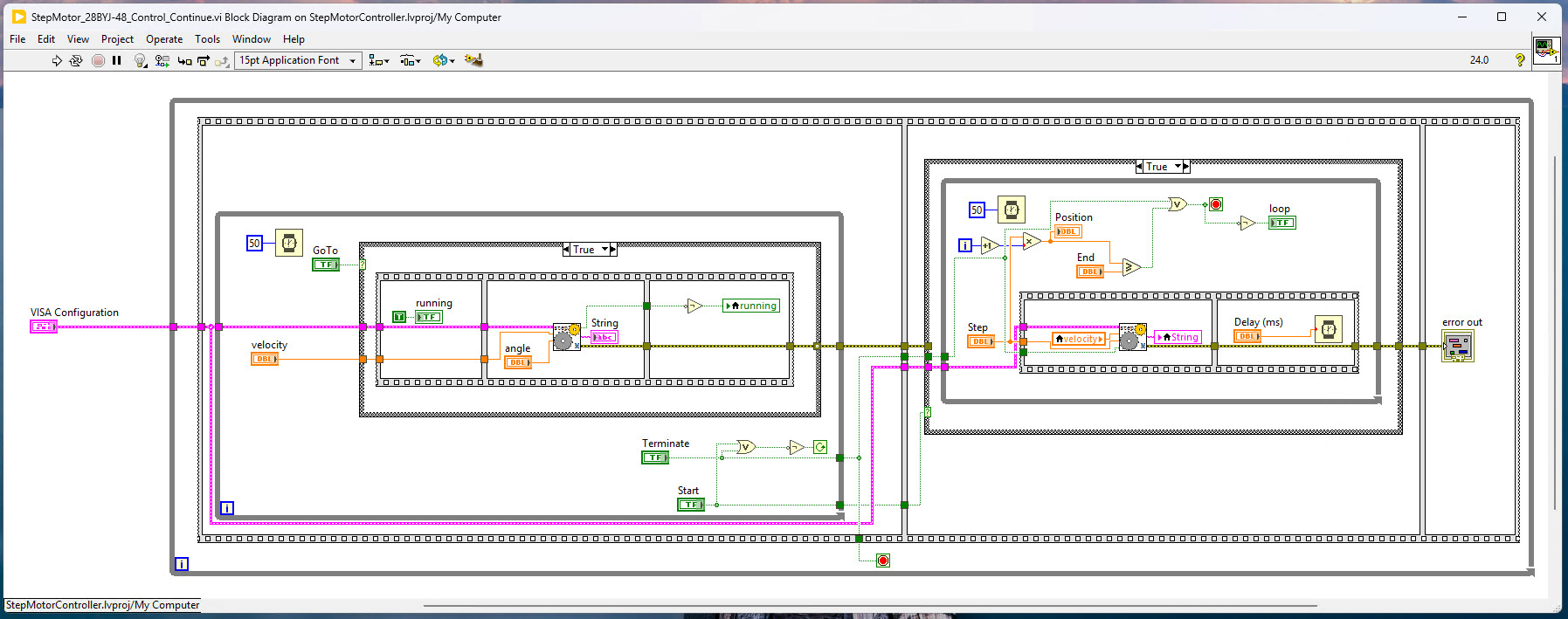 【LattePanda Mu 开发套件】步进电机的 LabVIEW 控制上位机图8