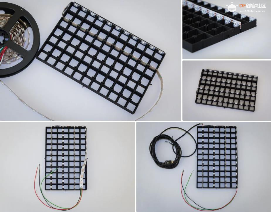 【Arduino 动手做】 LGCv2：使用 LED 灯条的 7x11 LED 矩阵时钟图6
