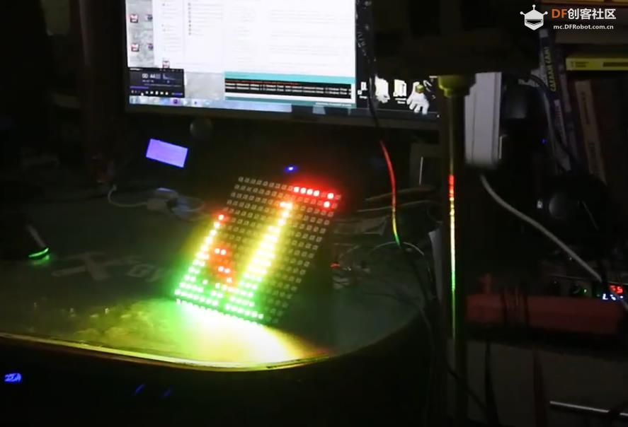【Arduino 动手做】矩阵 16X16 图形音频频谱分析仪图5