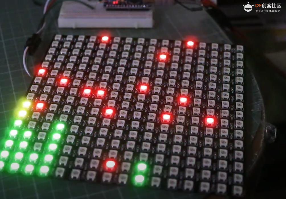 【Arduino 动手做】矩阵 16X16 图形音频频谱分析仪图8