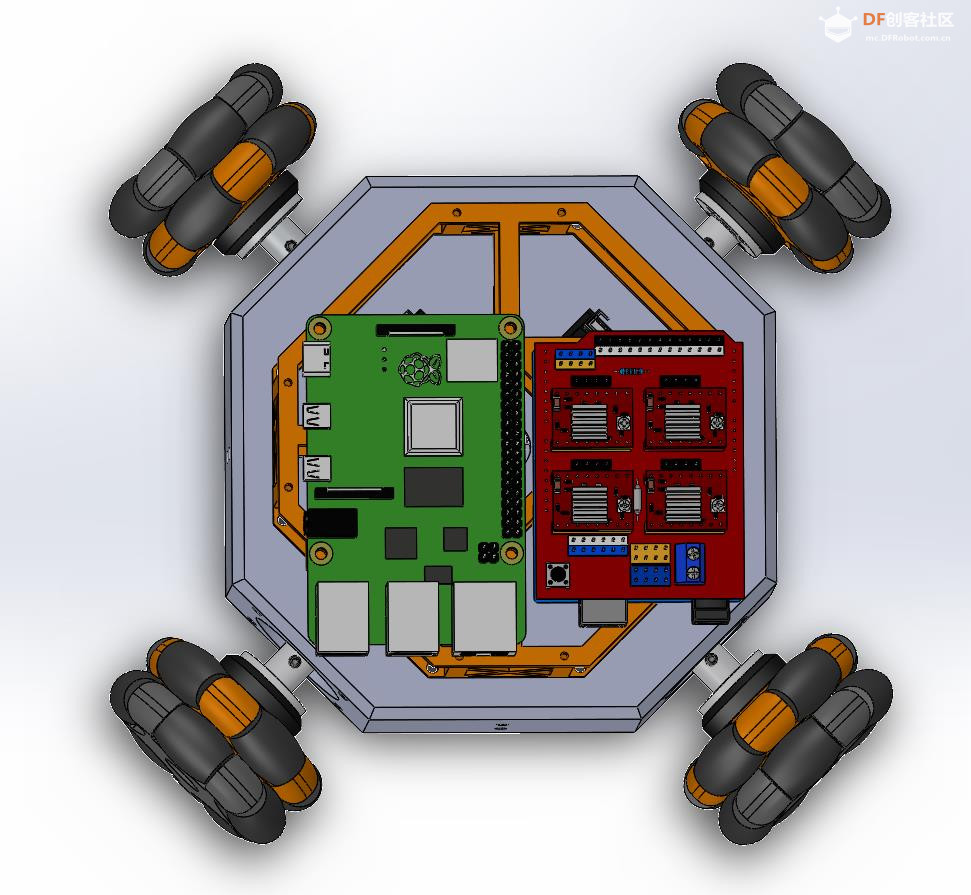 【Arduino 动手做】SLIDE全向轮机器人平台图5
